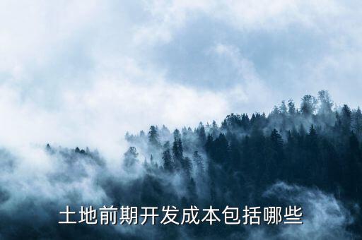 土地前期開(kāi)發(fā)成本包括哪些