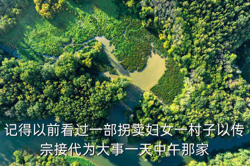 記得以前看過(guò)一部拐賣(mài)婦女一村子以傳宗接代為大事一天中午那家