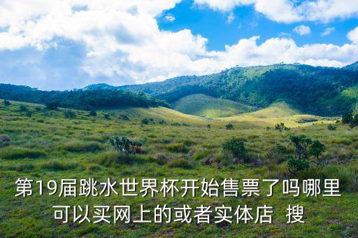 跳水時在什么勻線買票，第19屆跳水世界杯開始售票了嗎哪里可以買網(wǎng)上的或者實體店  搜