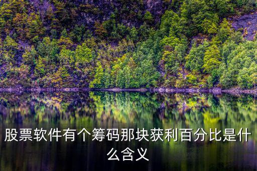 獲利比例是什么意思，股票軟件有個籌碼那塊獲利百分比是什么含義