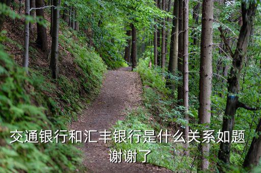 交通銀行和匯豐銀行什么關系，請問 交通銀行與匯豐銀行在業(yè)務上有什么關系嗎