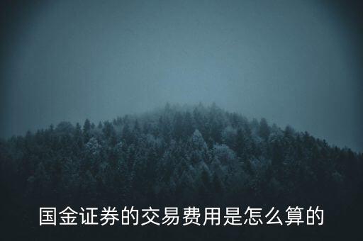 國金融資開倉費(fèi)用是什么，國金證券的交易費(fèi)用是怎么算的