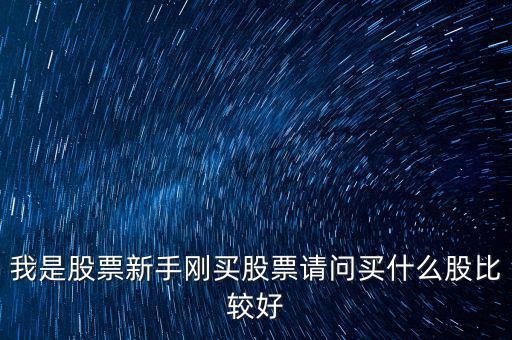 新手買什么股票好，我是股票新手剛買股票請問買什么股比較好