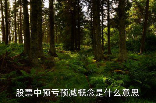 預虧預減什么意思，股票中預虧預減概念是什么意思