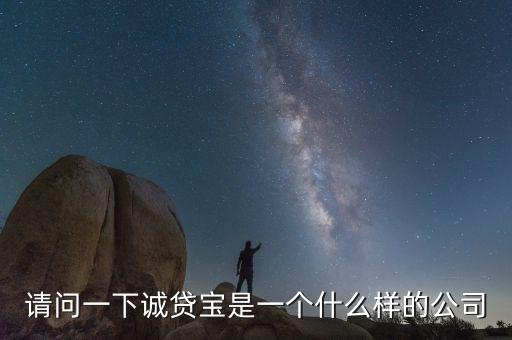 請(qǐng)問(wèn)一下誠(chéng)貸寶是一個(gè)什么樣的公司
