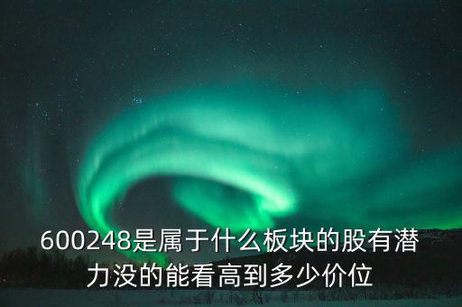 川儀股份是什么板塊，600248是屬于什么板塊的股有潛力沒(méi)的能看高到多少價(jià)位