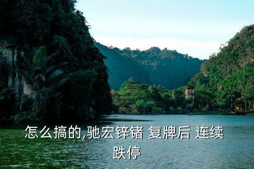 怎么搞的,馳宏鋅鍺 復牌后 連續(xù) 跌停