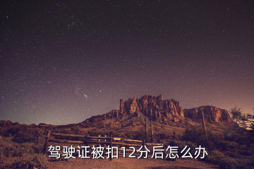 駕駛證被扣十二分怎么辦,駕駛證扣滿(mǎn)12分后如何辦理?