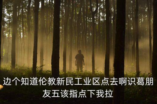 李葛衛(wèi)為什么入新民科技，邊個(gè)知道倫教新民工業(yè)區(qū)點(diǎn)去啊識(shí)葛朋友五該指點(diǎn)下我拉