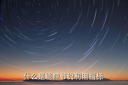 能源償還指標是什么，什么是能源節(jié)約利用指標