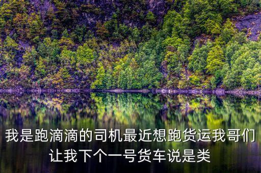 滴滴貨運(yùn)是什么，我是跑滴滴的司機(jī)最近想跑貨運(yùn)我哥們讓我下個(gè)一號貨車說是類