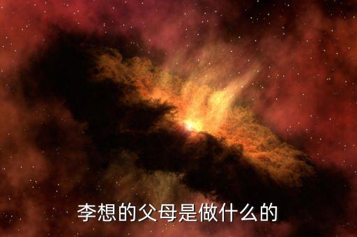 李想顯卡之家是做什么的，李想的父母是做什么的