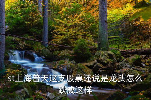上海普天什么時(shí)間上市，st上海普天這支股票還說是龍頭怎么跌成這樣
