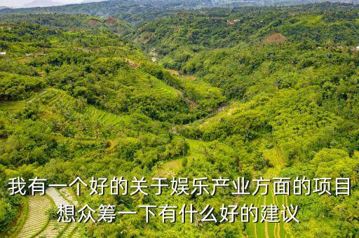 娛樂產(chǎn)業(yè)投資什么好，我有一個(gè)好的關(guān)于娛樂產(chǎn)業(yè)方面的項(xiàng)目想眾籌一下有什么好的建議