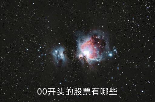 00打頭的是什么股票，00開頭的是什么股票