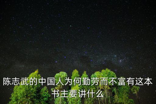 陳志武新書我什么，高分求陳志武的沒有中國模式這一回事一書希望是TXT格式的