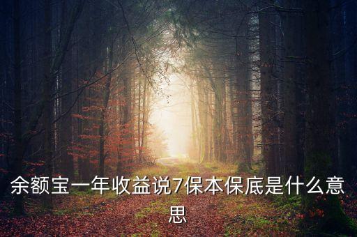 保底收益什么意思，保底收益猶豫期后可根據(jù)本金及保底收益作為還款來源 請(qǐng)問這