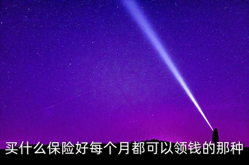 買(mǎi)什么保險(xiǎn)好每個(gè)月都可以領(lǐng)錢(qián)的那種