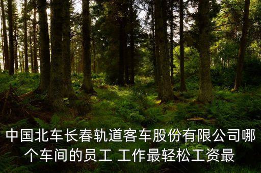 長春北車轉(zhuǎn)向架都有什么車間，中國北車長春軌道客車股份有限公司哪個車間的員工 工作最輕松工資最