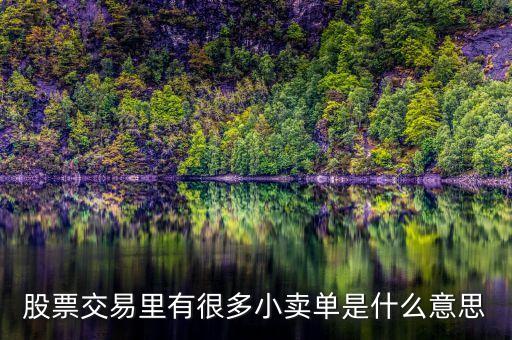 低位的股票還有很多賣單是什么，什么是低位多單
