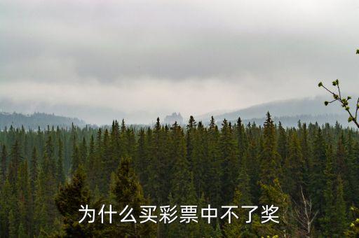買彩票為什么不中獎，彩票為什么不中獎