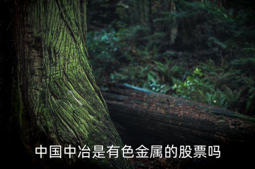 中國中冶屬于什么板塊，中國中冶在哪個 版塊