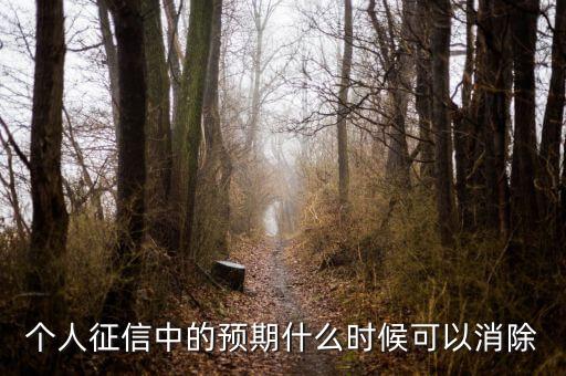 中國正信什么時(shí)候分紅，個(gè)人征信中的預(yù)期什么時(shí)候可以消除