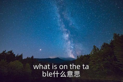 什么是中美bit談判，what is on the table什么意思