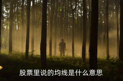股票里說(shuō)的均線是什么意思