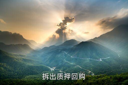 拆出質(zhì)押贖回什么意思，股票質(zhì)押式回購是啥意思