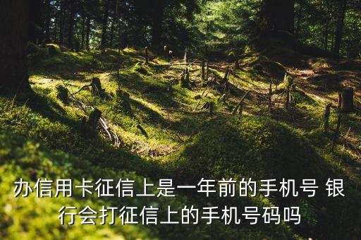 辦信用卡征信上是一年前的手機(jī)號 銀行會打征信上的手機(jī)號碼嗎