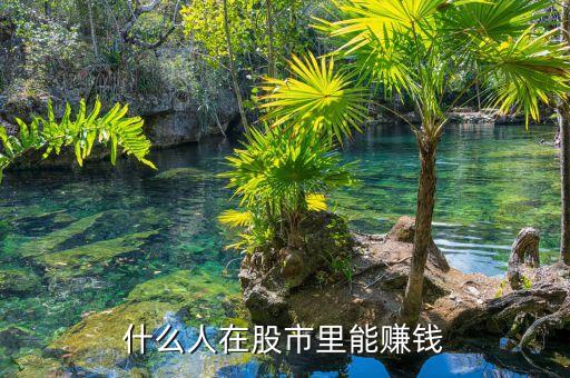 股市中什么人能賺到錢，目前在股市上賺錢的是些什么人