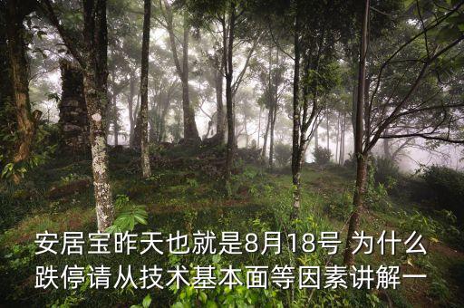 安居寶為什么虧損，安居寶昨天也就是8月18號 為什么跌停請從技術基本面等因素講解一