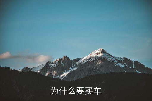 小家庭為什么要買車，為什么要買車