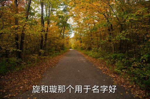 和璇有什么不同，旋和璇那個(gè)用于名字好