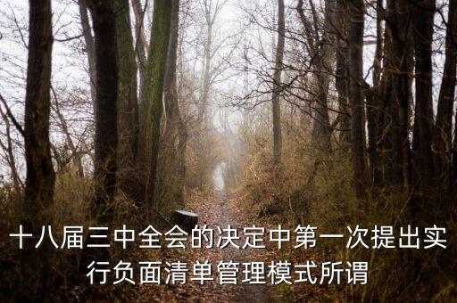 市場準(zhǔn)入負(fù)面清單制度是什么，為什么要制定市場準(zhǔn)入負(fù)面清單