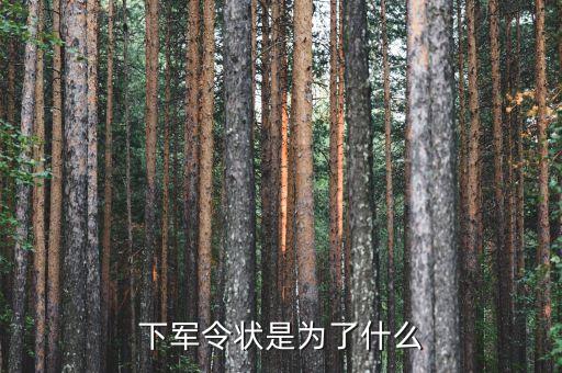 軍令狀目的是什么，下軍令狀是為了什么