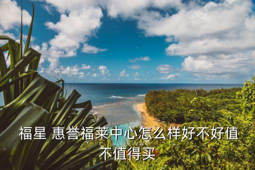  福星 惠譽(yù)福萊中心怎么樣好不好值不值得買(mǎi)