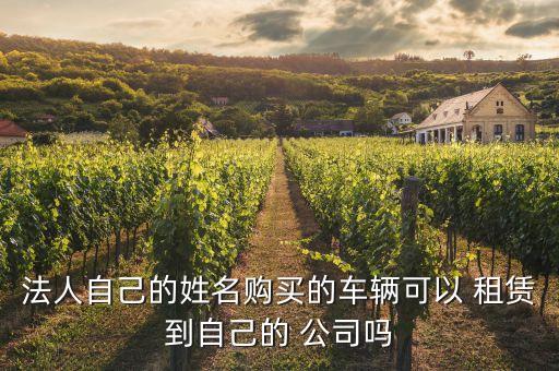 法人自己的姓名購(gòu)買的車輛可以 租賃到自己的 公司嗎