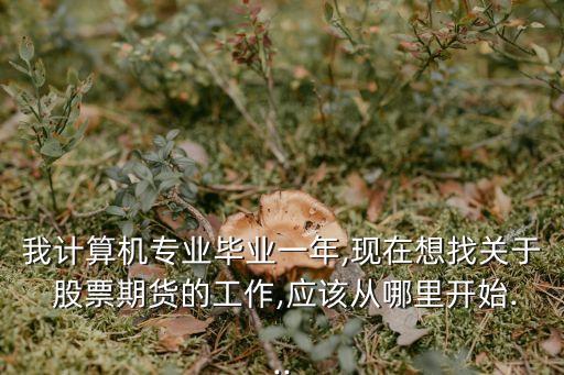 我計算機專業(yè)畢業(yè)一年,現(xiàn)在想找關(guān)于 股票期貨的工作,應(yīng)該從哪里開始...