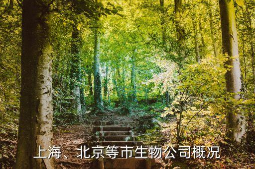 上海、北京等市生物公司概況