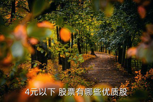 4元以下 股票有哪些優(yōu)質股