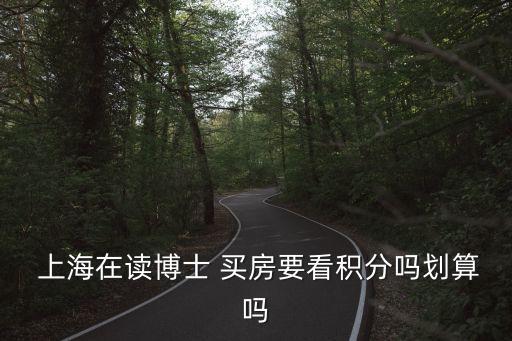  上海在讀博士 買(mǎi)房要看積分嗎劃算嗎