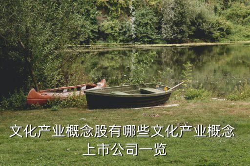 文化產業(yè)概念股有哪些文化產業(yè)概念 上市公司一覽