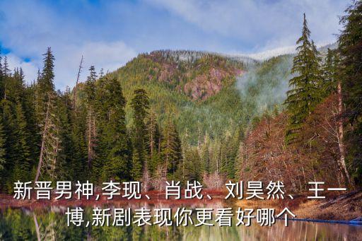 新晉男神,李現(xiàn)、肖戰(zhàn)、劉昊然、王一博,新劇表現(xiàn)你更看好哪個