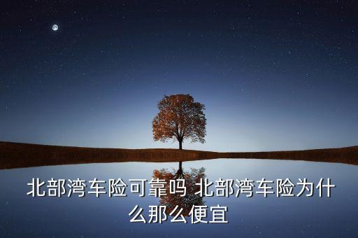  北部灣車險(xiǎn)可靠嗎 北部灣車險(xiǎn)為什么那么便宜