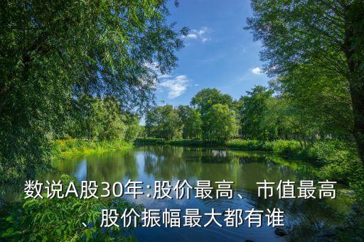 數(shù)說A股30年:股價(jià)最高、市值最高、股價(jià)振幅最大都有誰