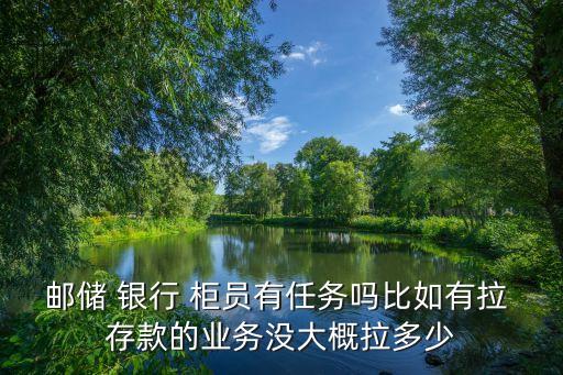 銀行柜員每月存款任務