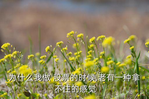 為什么我做 股票的時(shí)候,老有一種拿 不住的感覺