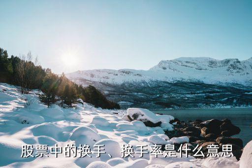  股票中的換手、換手率是什么意思